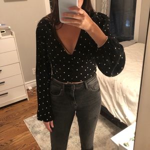 Polka Dot Crop Top
